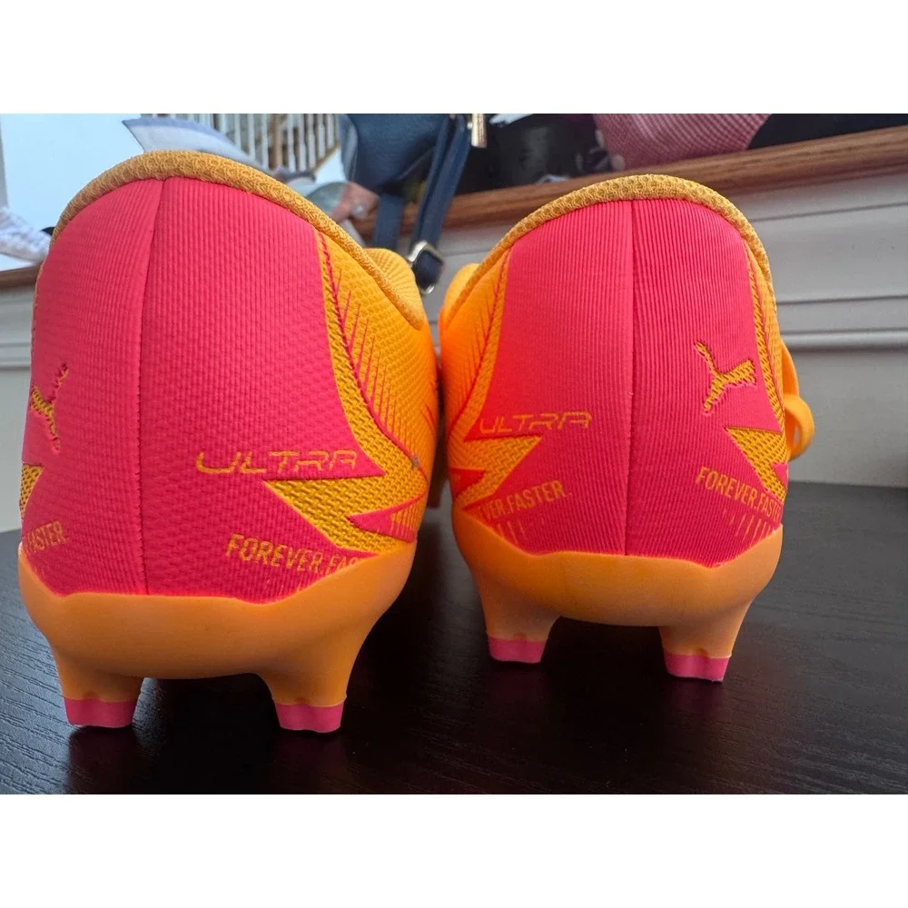 Puma Ultra Women 5 Soccer Cleats Orange Pink FG 107775-03 Athletic Shoes
